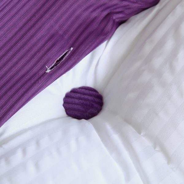 Back Pillow For Bed Wedge Cushion Bolster Corduroy Purple - obrazek 12