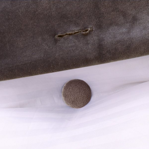 Big Bed Reading Pillow Functional Headboard Velvet Brown – Bild 12