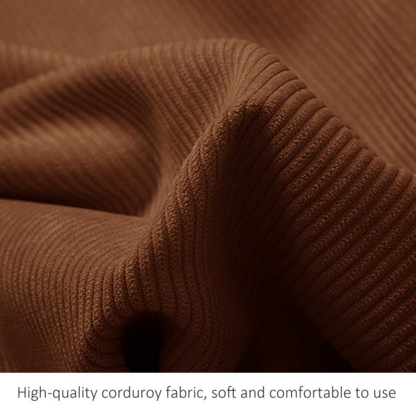 Bolster Pillow Beautiful Headboard Cushion Corduroy Brown - obrazek 10