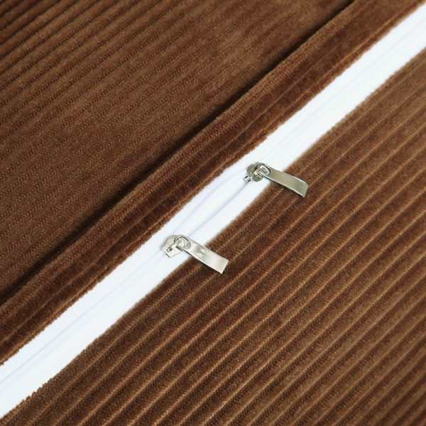 Bolster Pillow Beautiful Headboard Cushion Corduroy Brown - obrazek 12
