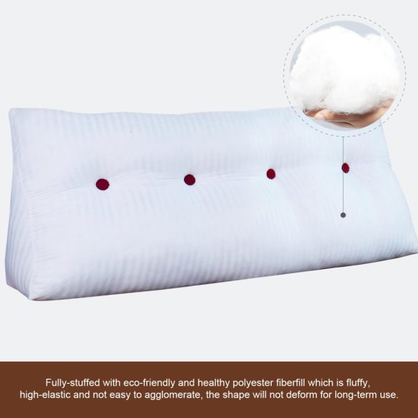 Bolster Pillow Beautiful Headboard Cushion Corduroy Brown - obrazek 14
