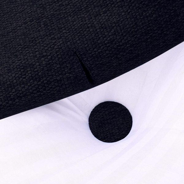 Big Pillow For Bed Headboard Large Cushion Linen Black – Bild 8