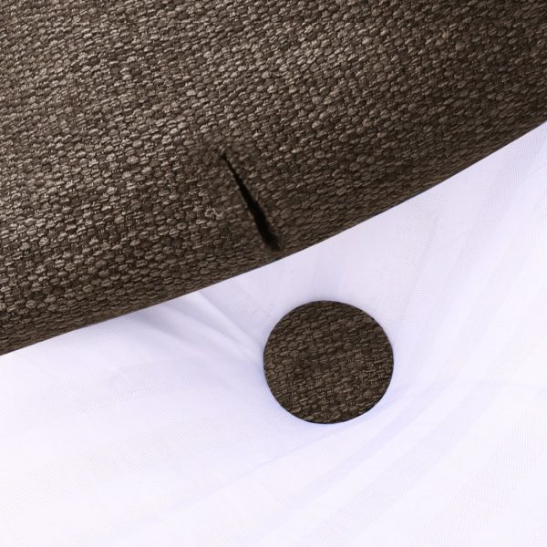 Cushion For Headboard Bed Reading Pillow Linen Brown - obrazek 9