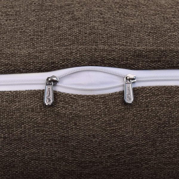 Decorative Pillows For Bed Big Wedge Cushion Linen Brown – Image 10