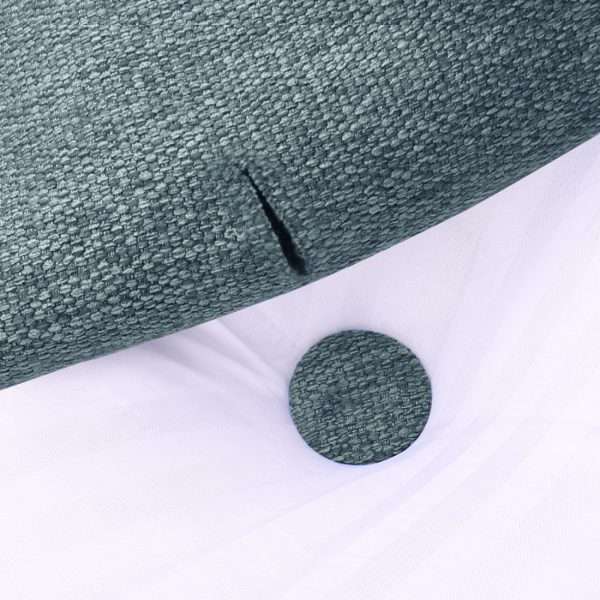 Headboard Pillow Big Wedge Bolster Cushion Linen Grey - obrazek 11