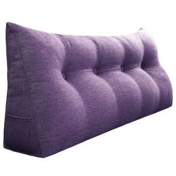 Kopfteil Dekorative Kissen Big Wedge Kissen Leinen Lila