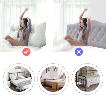grand oreiller dorsal pour le lit 1152