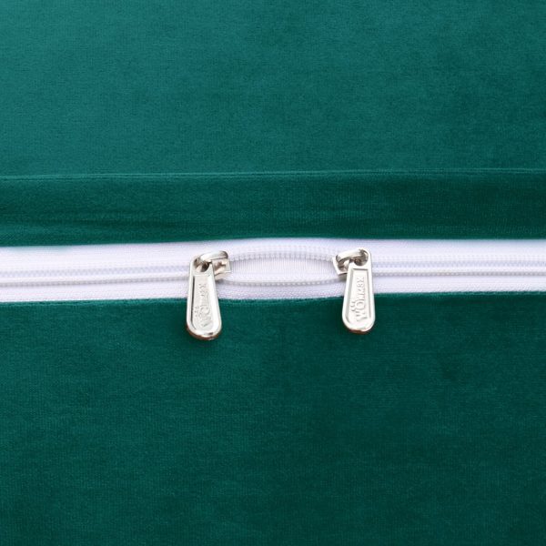 Big Back Support Pillow Wedge Headboard Cushion Velvet Cyan - obrazek 12