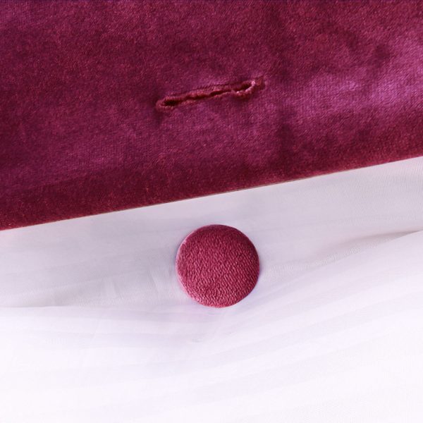 Wedge Bolster Pillow Headboard Cushion Velvet Burgundy – Bild 10