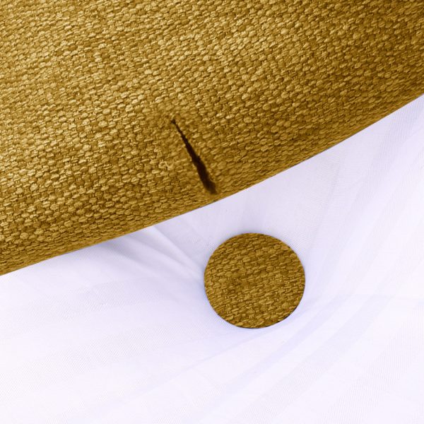 Large Wedge Pillow Big Bed Reading Cushion Linen Yellow - immagine 10
