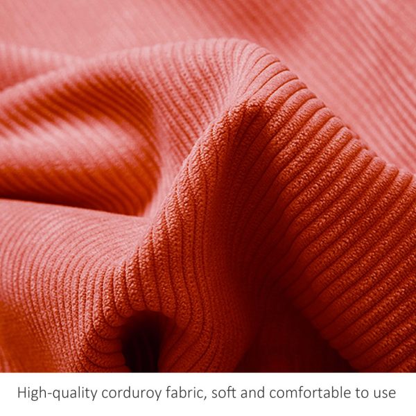 Triangular Pillow Nice Headboard Cushion Corduroy Orange - Imagen 13