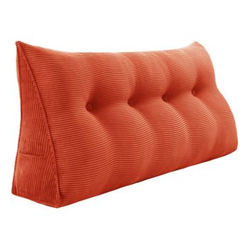 Almohada Triangular Bonito Cojín Cabecero Pana Naranja
