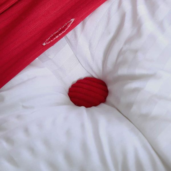 Triangular Wedge Pillow Bed Nice Big Cushion Corduroy Red – Bild 11