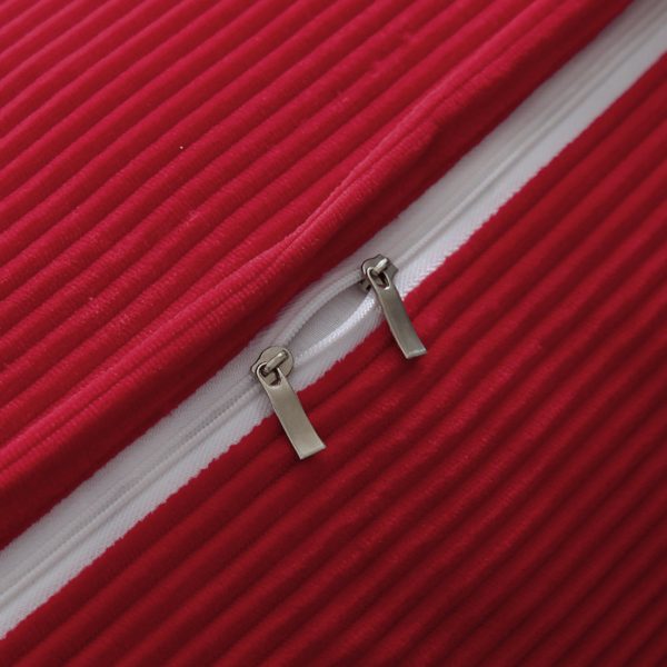 Triangular Wedge Pillow Bed Nice Big Cushion Corduroy Red – Bild 13