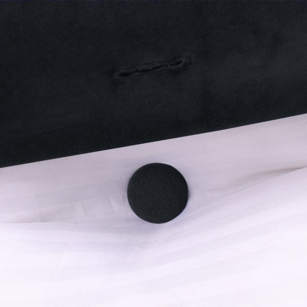 Big Wedge Reading Cushion Nice Headboard Pillow Velvet Black – Bild 11