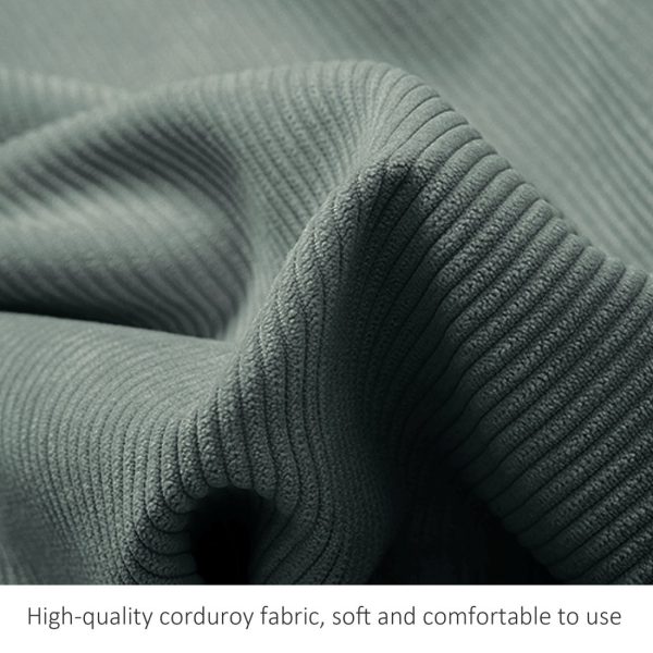 Wedge Pillow Big Cushion For Sofa Bed Corduroy Grey - immagine 11