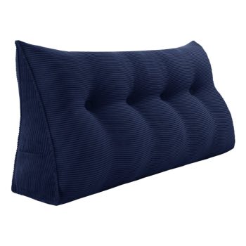 Wedge Support Pillow Schönes Kopfteil Cord Marineblau