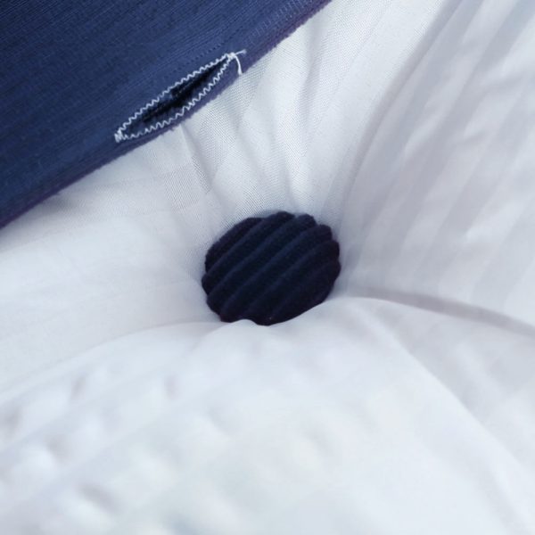 Wedge Support Pillow Beautiful Headboard Corduroy Navy Blue - obrazek 11
